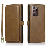 Detachable Magnetic PU Leather Wallet Case for Samsung Galaxy Note Series