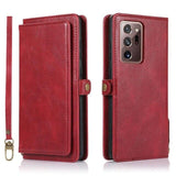 Detachable Magnetic PU Leather Wallet Case for Samsung Galaxy Note Series