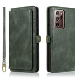 Detachable Magnetic PU Leather Wallet Case for Samsung Galaxy Note Series