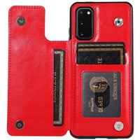 Retro PU Leather Flip Wallet Holder Cover For Samsung Galaxy S20/S20Plus/S20Ultra/S10/9 Note10/9