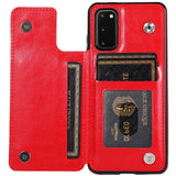 Retro PU Leather Flip Wallet Holder Cover For Samsung Galaxy S20/S20Plus/S20Ultra/S10/9 Note10/9