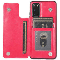 Retro PU Leather Flip Wallet Holder Cover For Samsung Galaxy S20/S20Plus/S20Ultra/S10/9 Note10/9