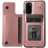 Retro PU Leather Flip Wallet Holder Cover For Samsung Galaxy S20/S20Plus/S20Ultra/S10/9 Note10/9