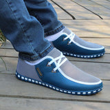 Shoes-Men's Striped Lace Up Lightweight Shoes