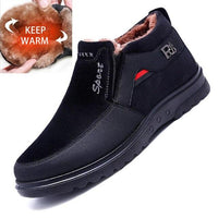 Comfortable Plush Fur Men Ankle Boots