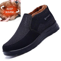 Comfortable Plush Fur Men Ankle Boots