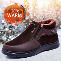 Comfortable Plush Fur Men Ankle Boots