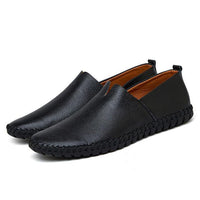 Shoes - Fashion Handmade Leather Mens Slip On Loafers