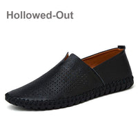 Shoes - Fashion Handmade Leather Mens Slip On Loafers