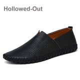 Shoes - Fashion Handmade Leather Mens Slip On Loafers