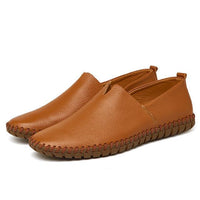Shoes - Fashion Handmade Leather Mens Slip On Loafers