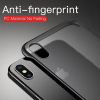 Luxury Frameless Matte Case for iPhone with Rings