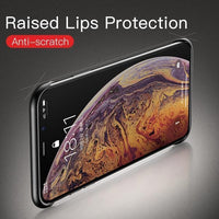 Luxury Frameless Matte Case for iPhone with Rings