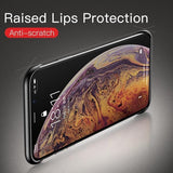 Luxury Frameless Matte Case for iPhone with Rings
