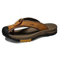 Cow Leather Men Sandals Slippers
