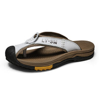 Cow Leather Men Sandals Slippers