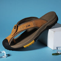 Cow Leather Men Sandals Slippers
