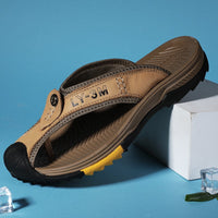 Cow Leather Men Sandals Slippers