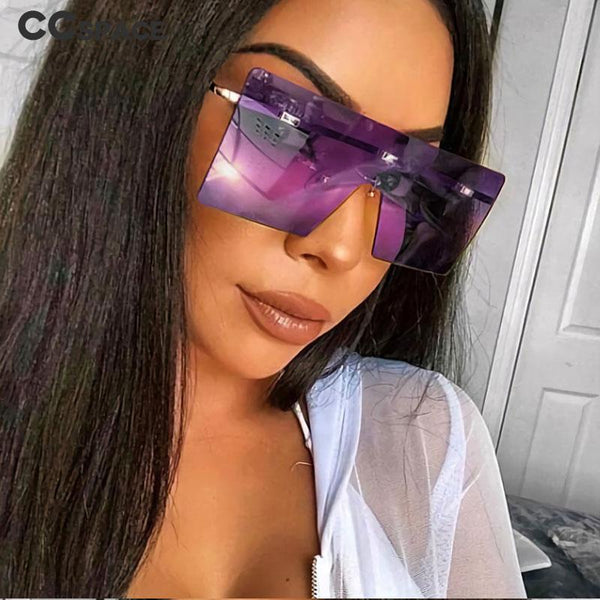 2020 Oversized One Lens Sunglasses Fashion Shades UV400 Glasses