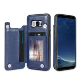 Case & Strap - Luxury Shockproof Armor Leather Wallet Magnet Flip Case For Samsung S20/Plus/ultra/A20S