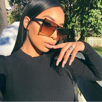 Sunglasses - Big Frame Vintage Women Unique Oversize Sunglasses