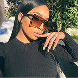 Sunglasses - Big Frame Vintage Women Unique Oversize Sunglasses