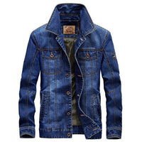 Men's Clothing - Brand Winter Thick Warm Fleece Windbreaker Denim Jacket