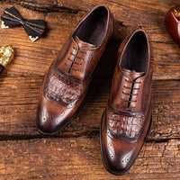 Men Brock Oxford Retro Dress Shoes