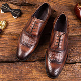 Men Brock Oxford Retro Dress Shoes