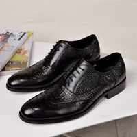 Men Brock Oxford Retro Dress Shoes