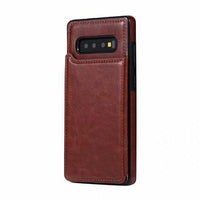 Luxury Shockproof Armor Leather Wallet Magnet Flip Case For Samsung S20 S20 Ultra Note 20 Note 20 Ultra Note 10 S10 plus S10 lite S10 Note 9 8 S9 S8 Plus