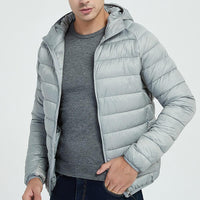 Winter Men Light Weight Duck Down Cotton Parka Coat