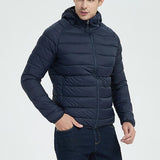 Winter Men Light Weight Duck Down Cotton Parka Coat