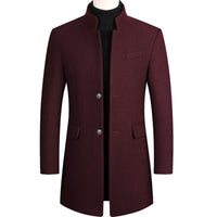 Winter Fashion Men Woolen Jacket Coat