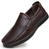Summer Formal Breathable Hollow Business Dress Shoes