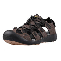 Summer Beach Hiking Trekking Flat Comfortable Male Leather Sandals