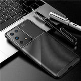 Carbon Fiber Soft Silicone Protection Cover For Samsung Galaxy S21 S20 Ultra Plus S 21 Ultra Case