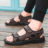 Outdoor Men's Genuine Leather Sandals