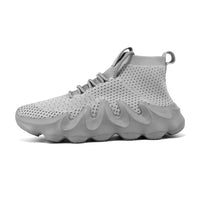Casual Soft Breathable Mesh Jogging Flat Training Running Sport Sock Sneakers