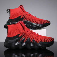 Casual Soft Breathable Mesh Jogging Flat Training Running Sport Sock Sneakers