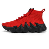 Casual Soft Breathable Mesh Jogging Flat Training Running Sport Sock Sneakers