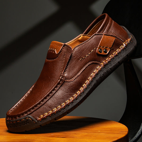 Handmade Mens Style Shoes Comfortable Breathable Mens Loafers Big Size
