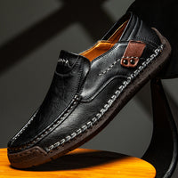 Handmade Mens Style Shoes Comfortable Breathable Mens Loafers Big Size