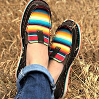 Women Flats Shoes Canvas Light Hard-Wearing Rubber Canvas Embroidered Shoes