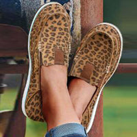 Women Flats Shoes Canvas Light Hard-Wearing Rubber Canvas Embroidered Shoes