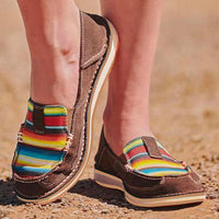 Women Flats Shoes Canvas Light Hard-Wearing Rubber Canvas Embroidered Shoes