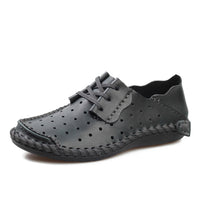 Hollow Handmade Mens Shoes Casual Fashion Light Moccasin Man Comfort Low Loafers