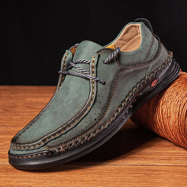 Handmade Casual Sneakers Comfort Soft Leather Loafers Men Leather Shoes