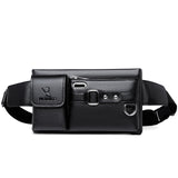Waist Packs Fanny Bags Solid Color Multipurpose PU Leather Chest Bag Fashion Crossbody Bags shoulder bag